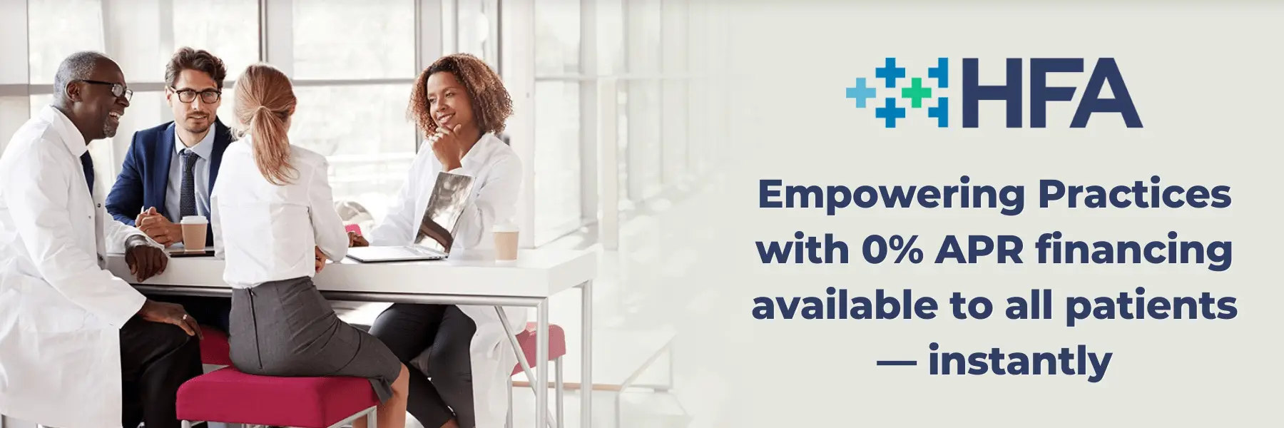 Pay by HFA Patient Financing Healthcare Lending -- Empowering Practices with 0% APR financing available to all patients — instantly