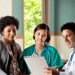 Patient exploring flexible financing options at a medical aesthetics clinic using Pay by HFA