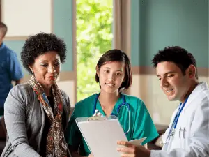 Patient exploring flexible financing options at a medical aesthetics clinic using Pay by HFA